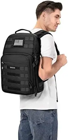 MOSISO Camera Backpack, DSLR/SLR/Mirrorless Photography Tactical Camera Bag Case with Tripod Holder & 15-16 inch Laptop Compartment Compatible with Canon/Nikon/Sony/DJI Mavic Drone, Black - Image 6