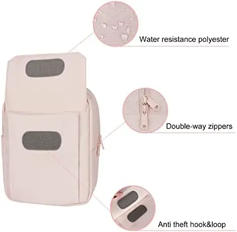 TULLIO Camera Bag Small for Photographer Canvas Camera Sling Bag Waterproof Dslr Camera Case Pink for Women Lightweight Compatible with Nikon Sony - Image 2