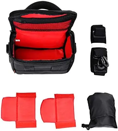 FOSOTO Waterproof Anti-shock Camera Case Bag Compatible for Canon Powershot SX540 SX530 SX60 SX420 HS M5,Nikon Coolpix L340 B500 B700 L330 L840 P610,Panasonic LUMIX FZ80 GX85,Sony a6000 Digital Camera - Image 3