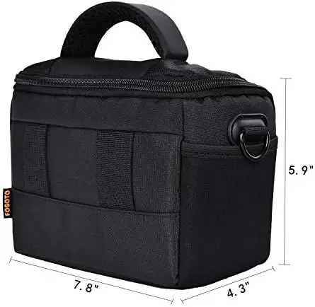 FOSOTO Waterproof Anti-shock Camera Case Bag Compatible for Canon Powershot SX540 SX530 SX60 SX420 HS M5,Nikon Coolpix L340 B500 B700 L330 L840 P610,Panasonic LUMIX FZ80 GX85,Sony a6000 Digital Camera - Image 2