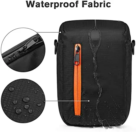 S-ZONE Camera Insert Bag Waterproof Lens Cube Case Compatible with Nikon Canon Sony Fuji for SLR DSLR Mirrorless Lens Cables Accessories - Image 4
