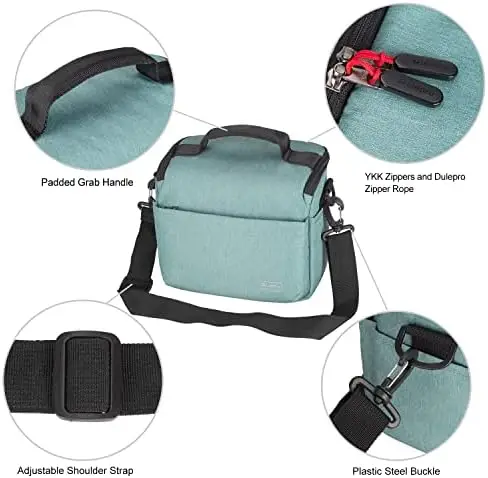Dulepro Camera Bag, Compact Waterproof and Anti-Shock Theft Camera Shoulder Crossbody Bag Case Compatible for Nikon, Canon, Sony SLR/DSLR Mirrorless Cameras and Lenses - Image 3