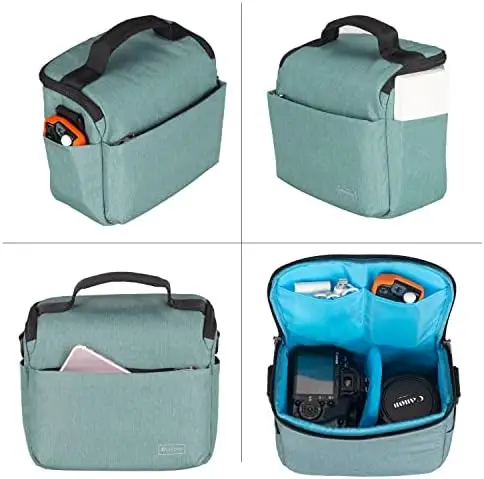 Dulepro Camera Bag, Compact Waterproof and Anti-Shock Theft Camera Shoulder Crossbody Bag Case Compatible for Nikon, Canon, Sony SLR/DSLR Mirrorless Cameras and Lenses - Image 4