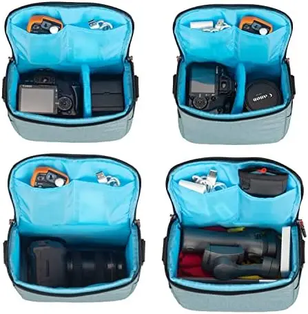 Dulepro Camera Bag, Compact Waterproof and Anti-Shock Theft Camera Shoulder Crossbody Bag Case Compatible for Nikon, Canon, Sony SLR/DSLR Mirrorless Cameras and Lenses - Image 6
